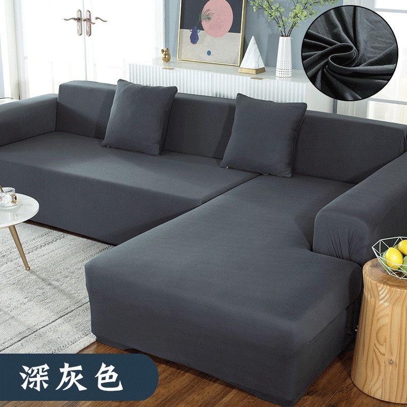 Vỏ Bọc Ghế Sofa 1 / 2 / 3 / 4 Chỗ Ngồi Hình Chữ L Co Giãn Tiện Dụng