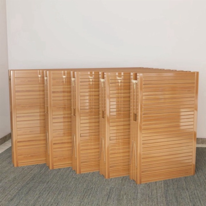 Giường tre gấ gọn cao cấp , Giường gấp đa năng. Kích thước: 120*197cm mát mùa hè ấm mùa đông.