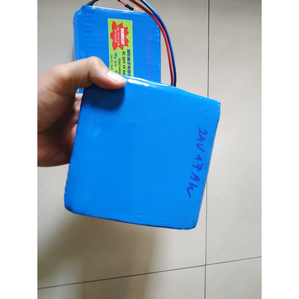 Siêu khủng Khối pin lithium ion panasonic 24v15ah, chuyên dùng cho xe đạp điện, xe điện 24v các loại
