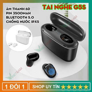 Tai Nghe Bluetooth 5.0 TWS G5S✔Tự động kết nối✔Âm thanh 6D✔Chống ồn CVC8.0✔Kèm Hộp Sạc Pin 3500mah -DC4013