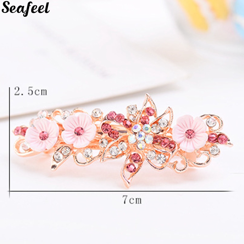 sf_Kẹp tóc đuôi ngựa hình chim công ổn định cho nữ