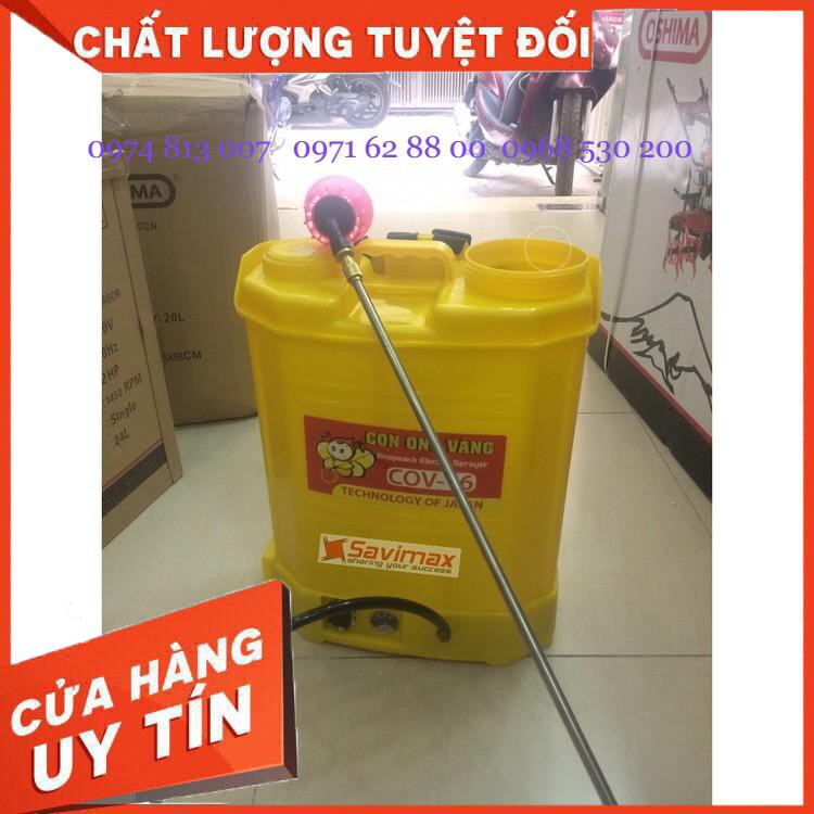 Bình xịt điện COV 16 lít, Máy xịt thuốc chạy điện đeo vai Giá cực Rẻ