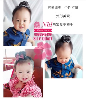 Kẹp tóc giả kiểu cây dừa cho bé gái ( Về lại đủ mẫu)