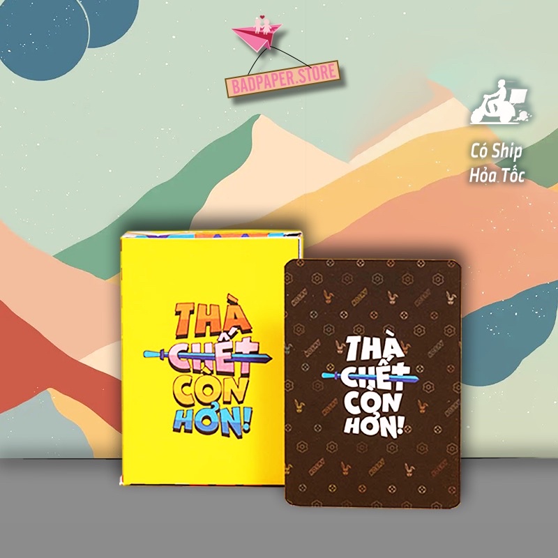 Bộ bài "HUỆ" bản đặc biệt TCCH-Drinking Game hot trend cho nhóm bạn tụ tập liên hoan ăn nhậu uống rượu bia cực vui