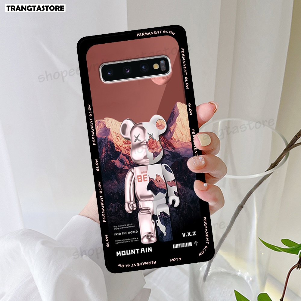 Ốp lưng Samsung S10 / S10 5G / S10 Plus / S10+ in hình gấu Bearbrick,Mountain,xanh,đen,đỏ giá rẻ