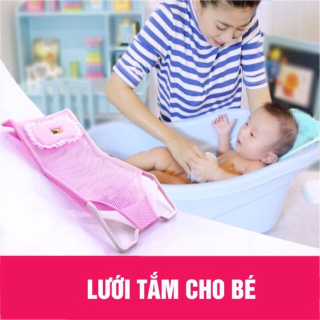 [Mã 157FMCGSALE giảm 8% đơn 500K] [Ảnh Thật] Lưới Tắm Dành Cho Bé Sơ Sinh