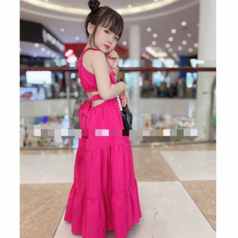 Đầm maxi bé gái