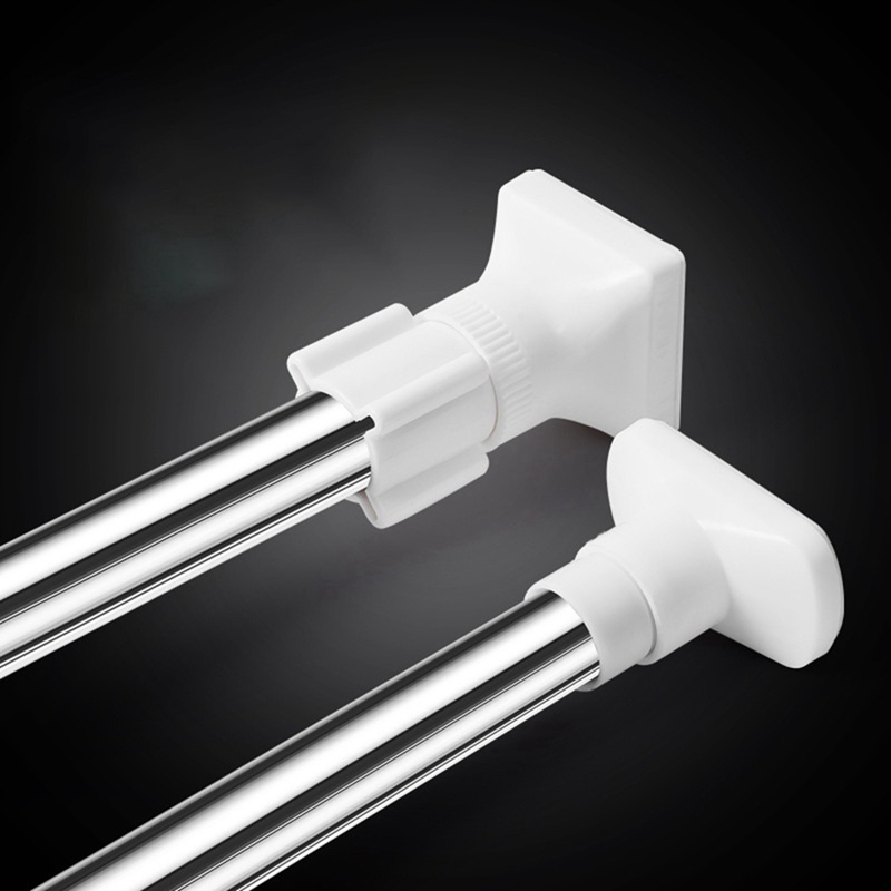 Thép không gỉ Kính thiên văn có thể điều chỉnh Thanh treo quần áo Máy sấy quần áo Thanh căng bằng thép không gỉ Đường ray phòng tắm có thể được sử dụng cho 27,56-39,37 Trong không gian