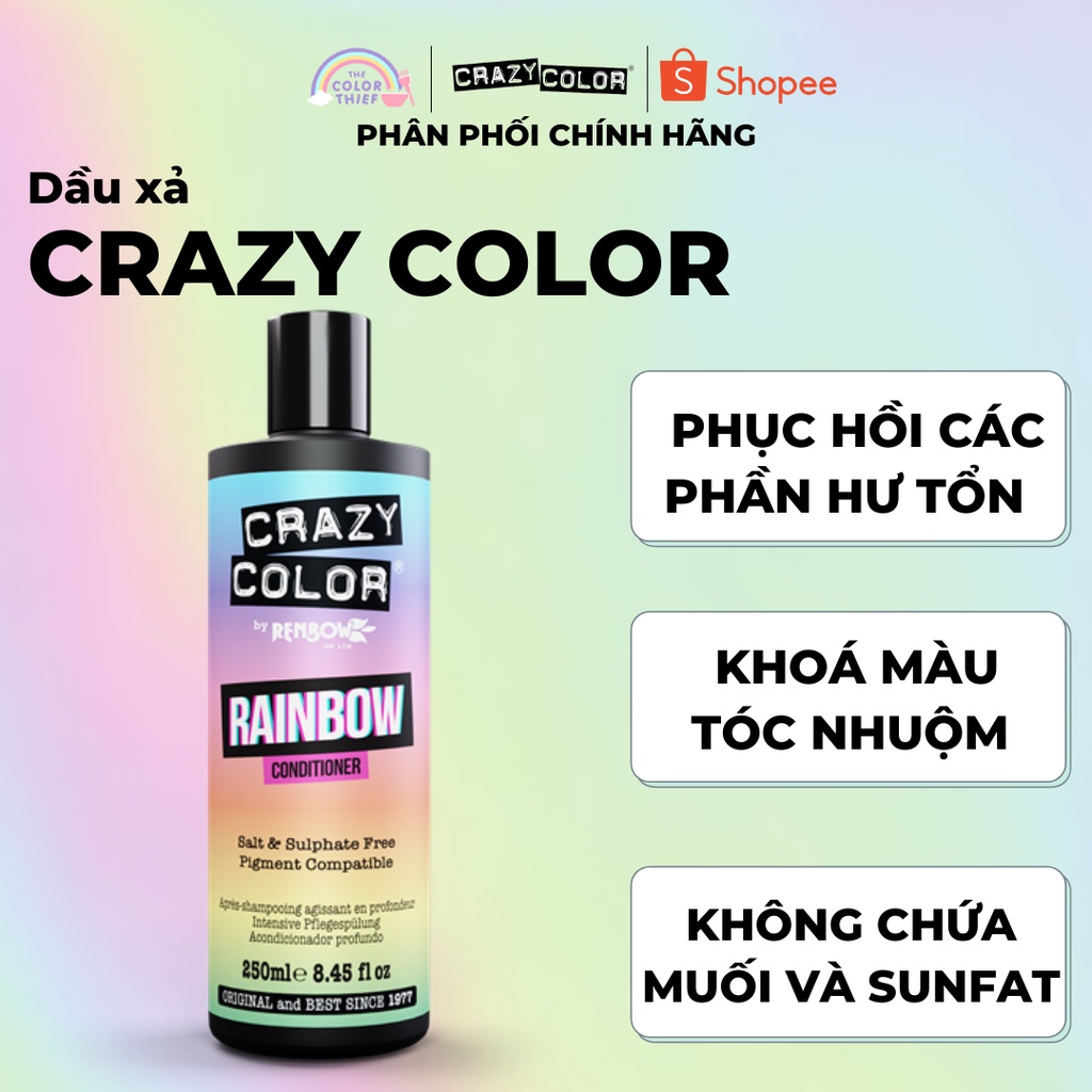 Dầu xả chuyên sâu dành cho tóc nhuộm màu của Crazy Color