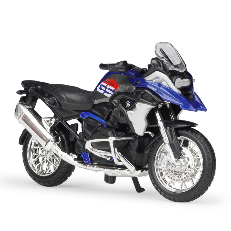 Mô Hình Xe Mô Tô bmw r1200gs Lora MC1 Bằng Hợp Kim Tỉ Lệ 1: 18