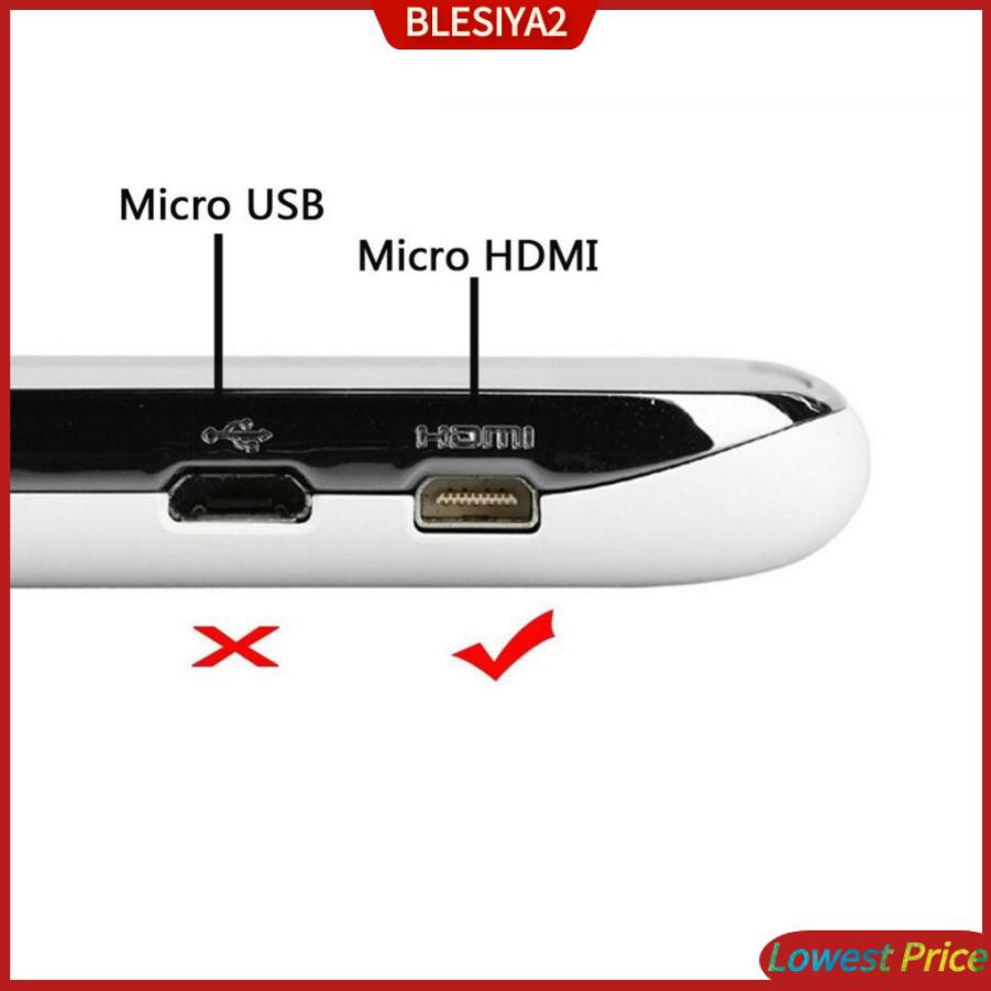 (Hàng Mới Về) Cáp Chuyển Đổi Tốc Độ Cao Từ Micro Hdmi Male Sang Hdmi Male Chất Lượng Cao