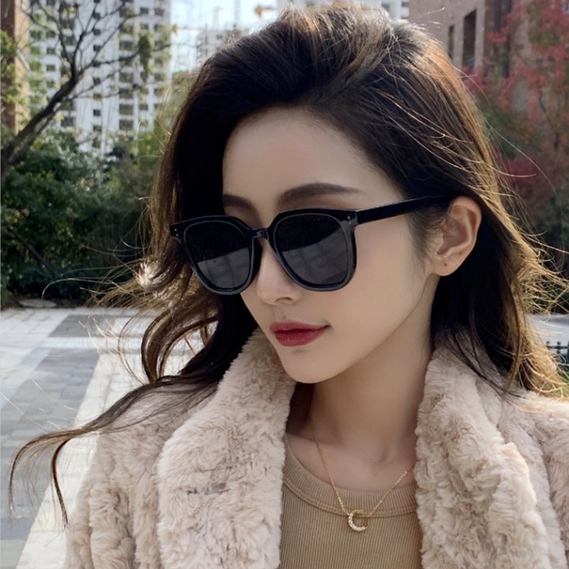 Kính Mát Gọng Vuông Trong Suốt Chống Tia UV Thời Trang Unisex