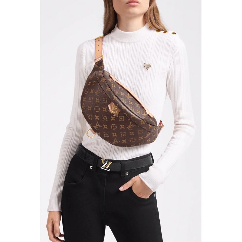 Bao tử đeo bụng, đeo ngực, khoác vai hay xách tay chuẩn da thật độ mới 98