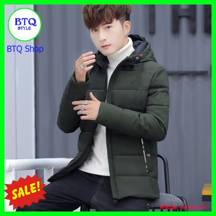 Áo khoác phao nam có mũ ( siêu chống gió rét_ hàng cao cấp bán shop ) | BigBuy360 - bigbuy360.vn