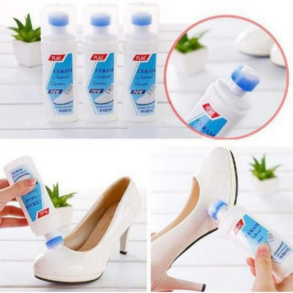 Chai Cọ Tẩy Trắng Gìay Có Đầu Chổi Cọ