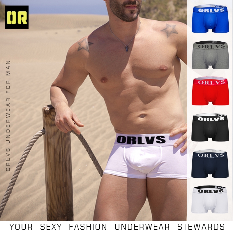 Quần lót nam đồ lót cotton gợi cảm quần lót boxer nam mềm mại thoải mái khỏe mạnh ORLVS