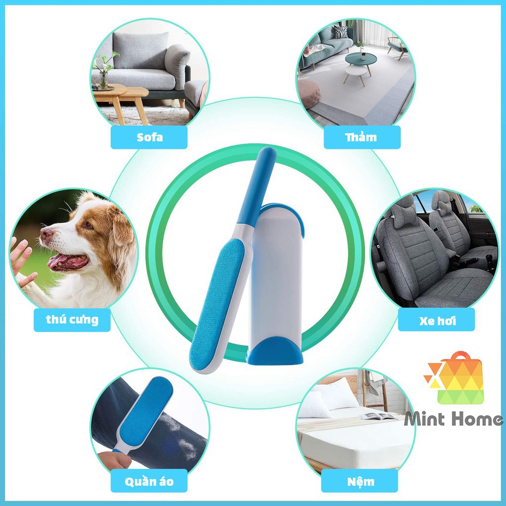 Cây lăn bụi tĩnh điệnCây Lăn LôngBàn Chải Đa Năng Dính Lông chó mèo, Quần áo,Thú cưng, Chăn Nệm, Ghế Salon