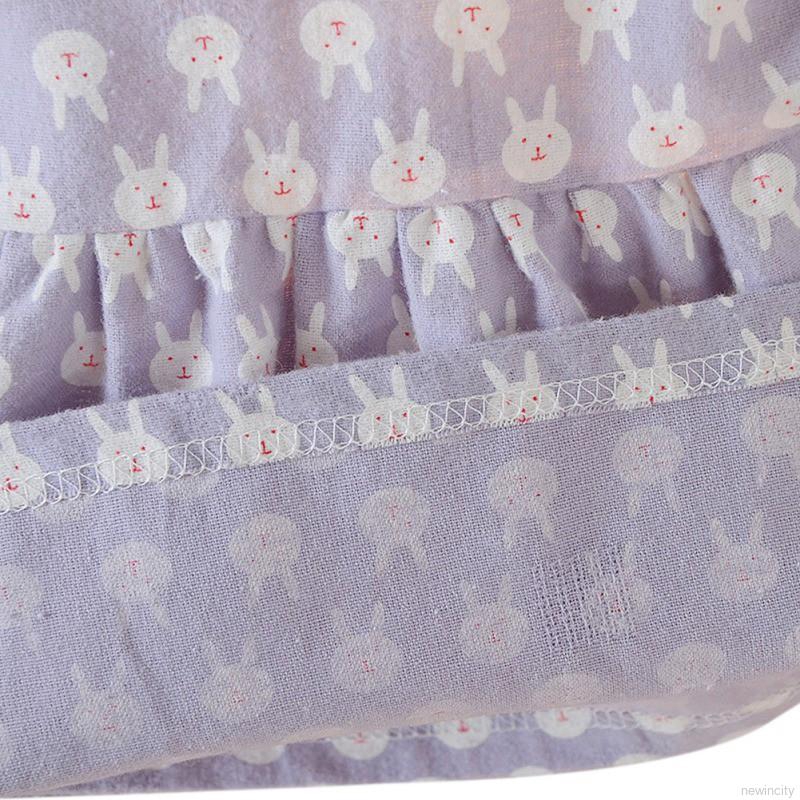 Đầm bé gái tay dài in hình thỏ