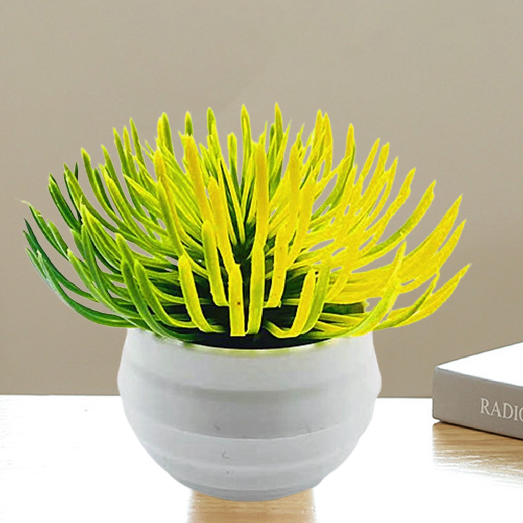 Chậu Cây Bonsai Nhân Tạo Bằng Nhựa Sống Động Để Bàn Trang Trí