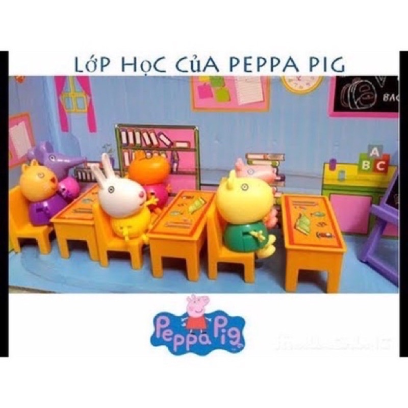 Bộ đồ chơi lớp học heo Peppa