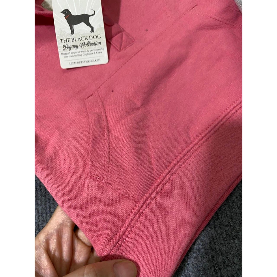 Áo nỉ dài tay The Black Dog hàng có mũ cho cả bé trai và bé gái size nhí