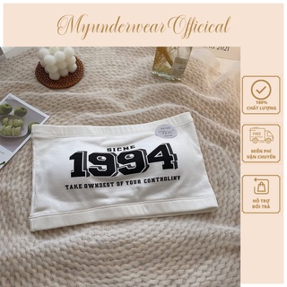 Áo bra dạng ống không dây có đệm nâng ngực sexy, Áo ngực cotton 1994
