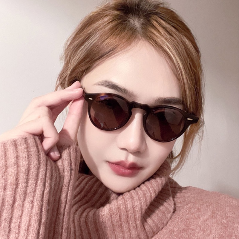 Kính Mát Gọng Tròn Nhỏ Chống Tia UV400 Phong Cách Cổ Điển Cho Nam Và Nữ