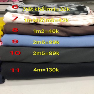 vải thun poly(may đồ tập, đồ  bơi ?