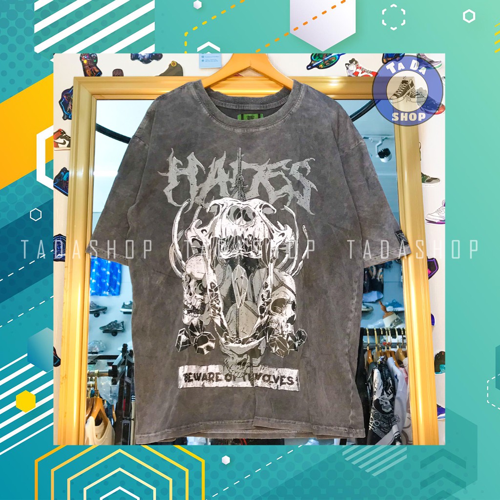 Áo Phông  oversize Nam Nữ HADES WASH ảnh thật