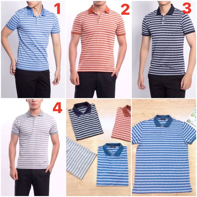 BÁN SỈ ÁO PHÔNG NAM KẺ CỔ BẺ