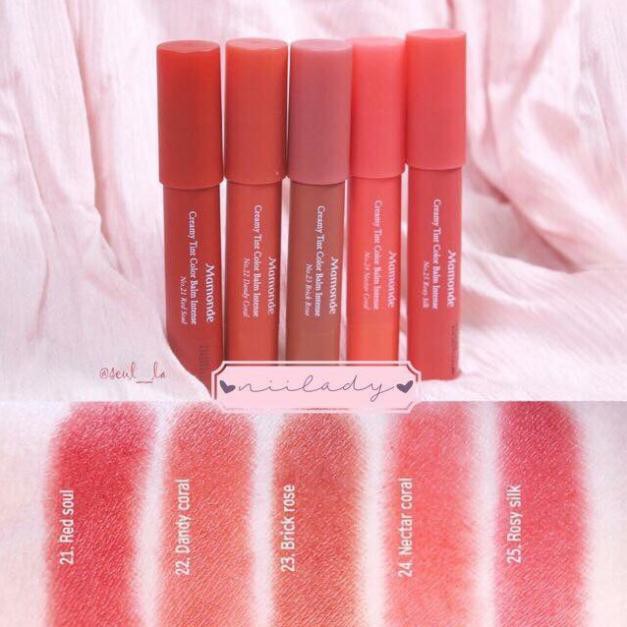 ( có sẵn ) Son bút chì Mamonde Creamy Tint Color Balm Intense 18 19 20 22 23 24 2518