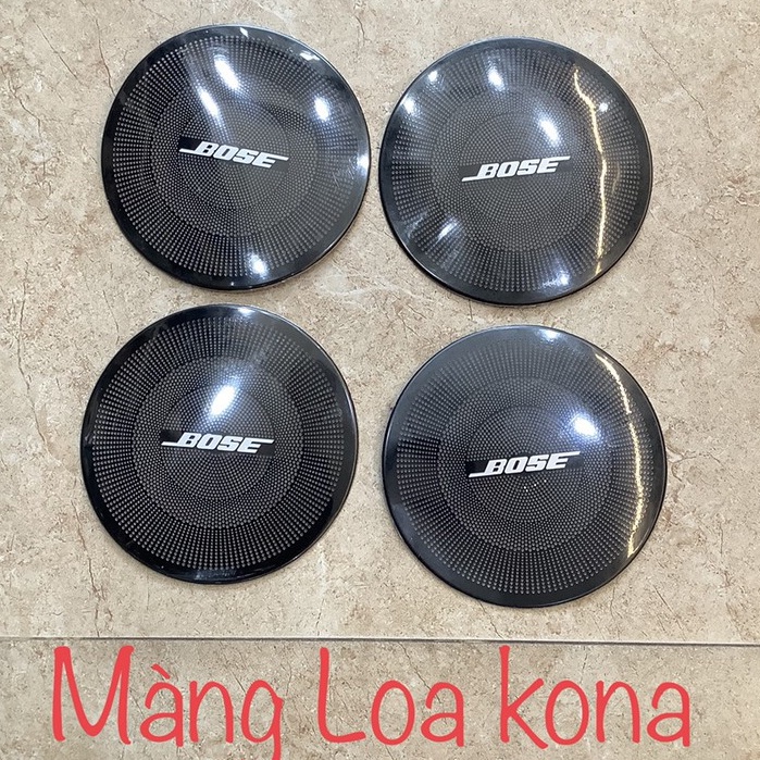 Bộ 4 ốp màng loa cho xe Hyundai KONA 2018 2019 2020 2021 mẫu titan cao cấp