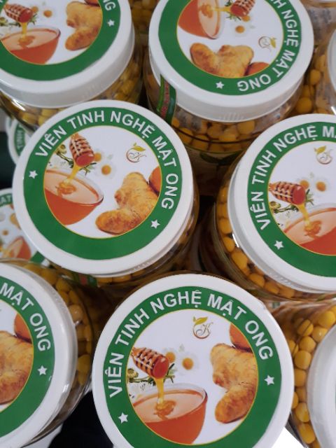 Viên tinh nghệ mật ong sữa ong chúa 1kg đc 2 hộp như hình