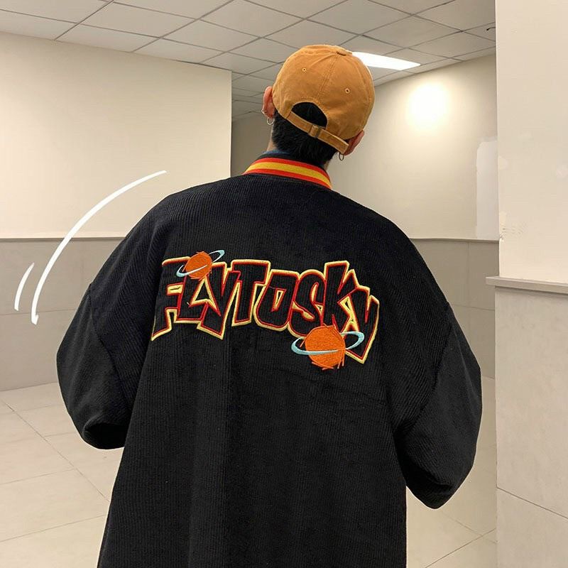 Áo Bomber Jacket Unisex 🍓FreeShip🍓 Áo Khoác Bóng Chày Nhung 2 lớp FLYTOSKY | BigBuy360 - bigbuy360.vn