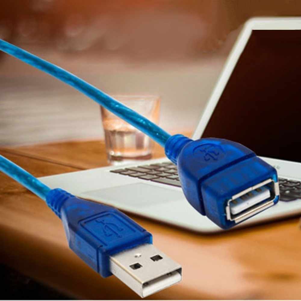Cáp nối dài USB 1,5m/ 3m/5m/10m- Chống Nhiễu, Màu xanh- Loại Tốt
