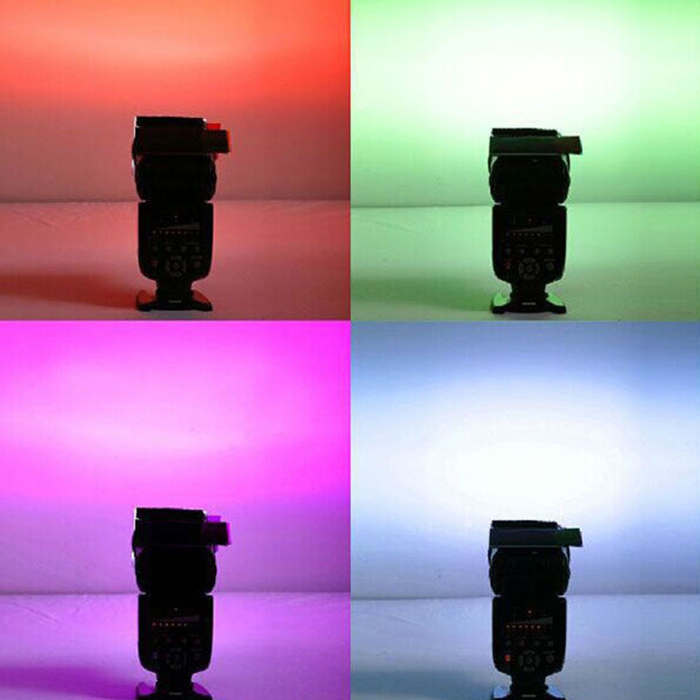 12 Tấm lọc ánh sáng màu sắc chỉnh sửa ánh đèn flash của máy ảnh