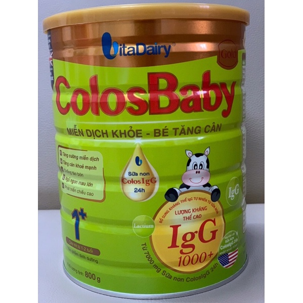 Sữa Colosbaby gold 1+ 800g 1000IgG (Date mới nhất)