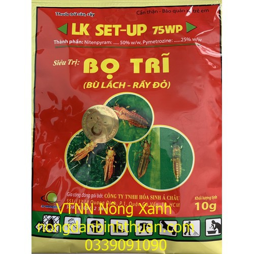 Thuốc LK SET - UP 75WP Đăc trị bọ trĩ - Bộ 3 Hộp 150 gói - LK SET - UP 75 WP - Bộ 3 hộp 150 gói