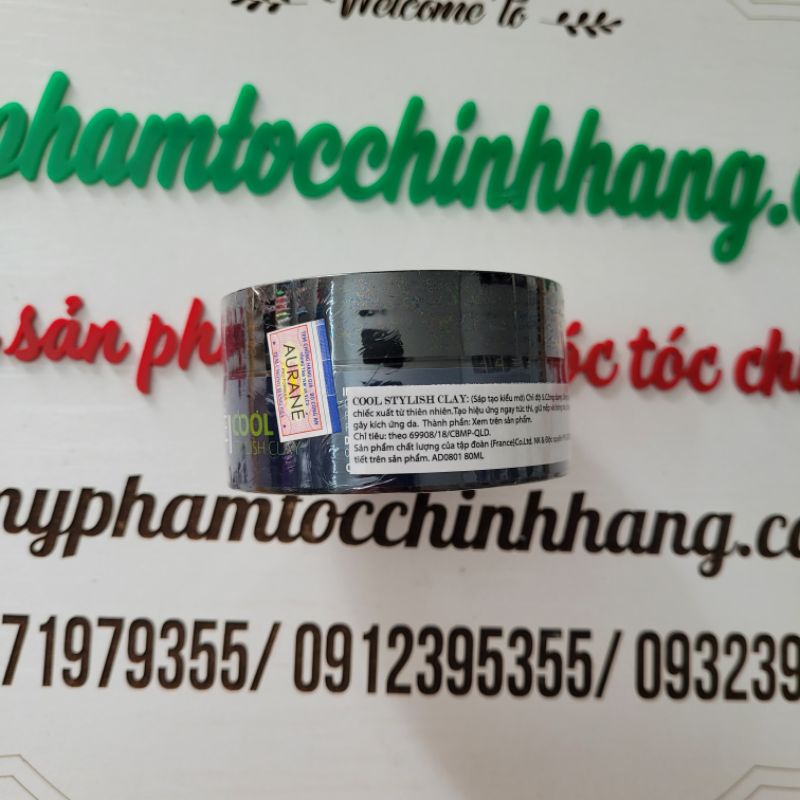 Sáp vuốt tóc tạo kiểu mờ Aurane Cool Stylish Clay 80ml