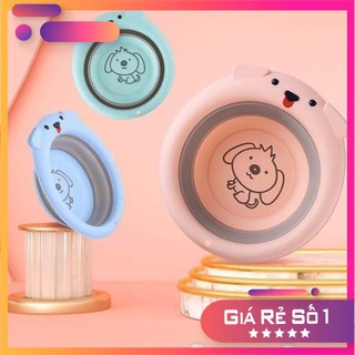 Chậu rửa mặt gấp gọn cho bé hình cún