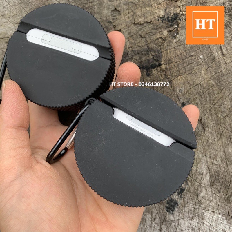 Case Vỏ bọc ốp tai nghe Airpods 1 2 Pro chất liệu Silicone dày dặn hình bánh Oreo cực chất