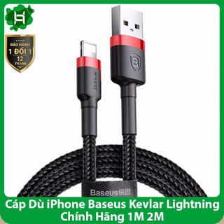 Cáp Dù iPhone Baseus Kevlar Lightning Chính Hãng 1M 2M