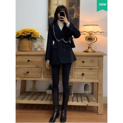 Sẵn Blazer (Hàng Đẹp)Áo blazer kèm túi thắt lưng phong cách cá tính-HC466.Ảnh thật 8 hình cuối | BigBuy360 - bigbuy360.vn