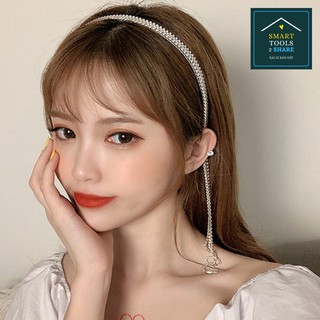 Cài Tóc Phối Đá Lấp Lánh Tua Rua