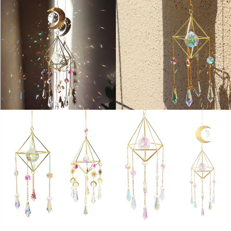 1 Chuông Gió Pha Lê K9 Trang Trí Nhà Cửa/Văn Phòng/Phòng Ngủ