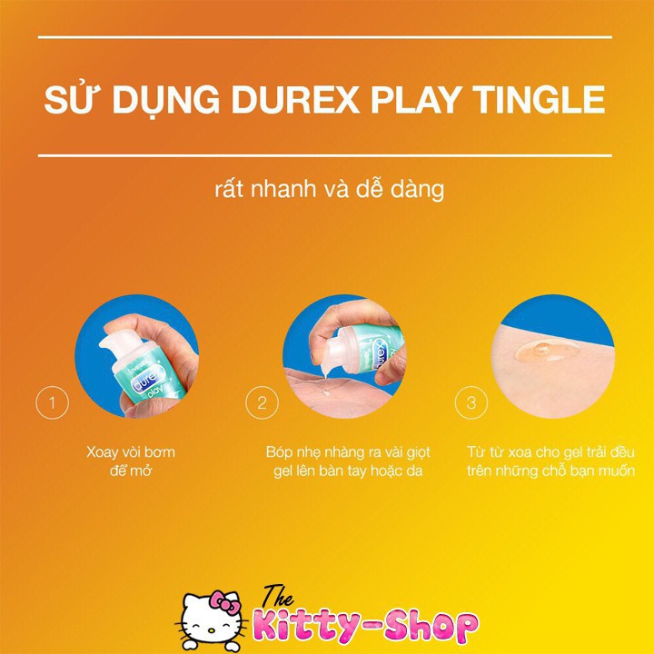 [ An Toàn Tuyệt Đối ] Gel Bôi Trơn Durex Play Tingling 100ml bạc hà mát lạnh ( Chính Hãng )