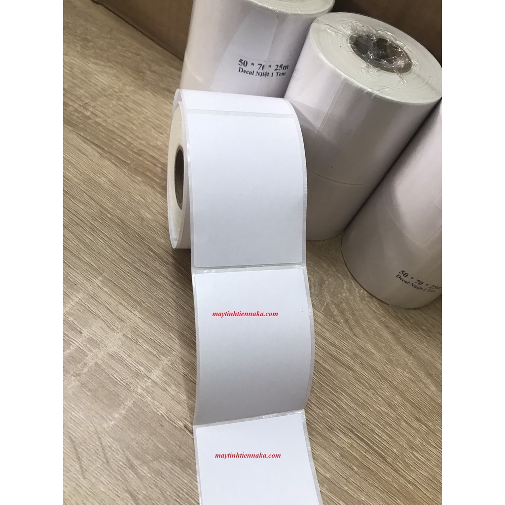 Giấy In Tem 50x70 mm Nhãn Mã Vạch Nhiệt 5x7 cm, in vận đơn GHN siêu rẻ