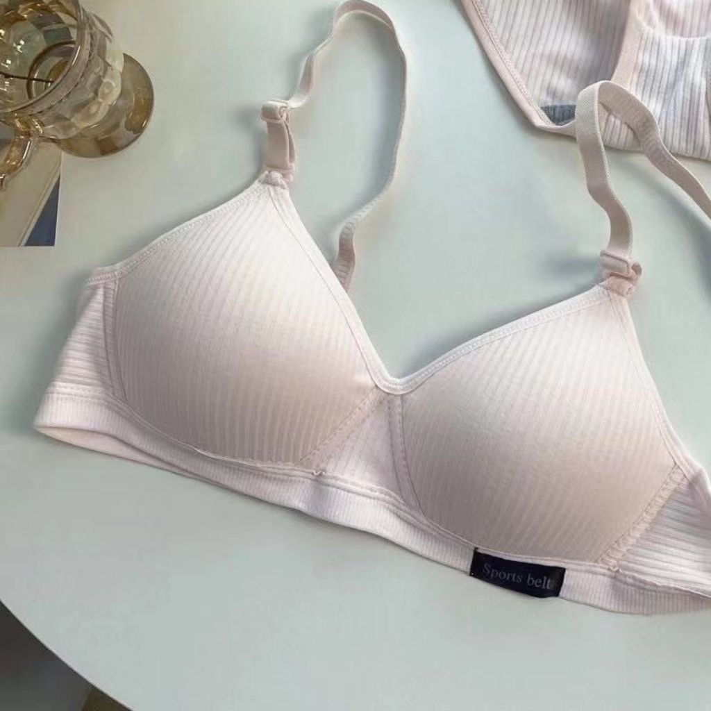 Áo ngực không gọng nữ cotton mút mỏng, áo lót nữ học sinh mặc thoải mái JOCOSI A554