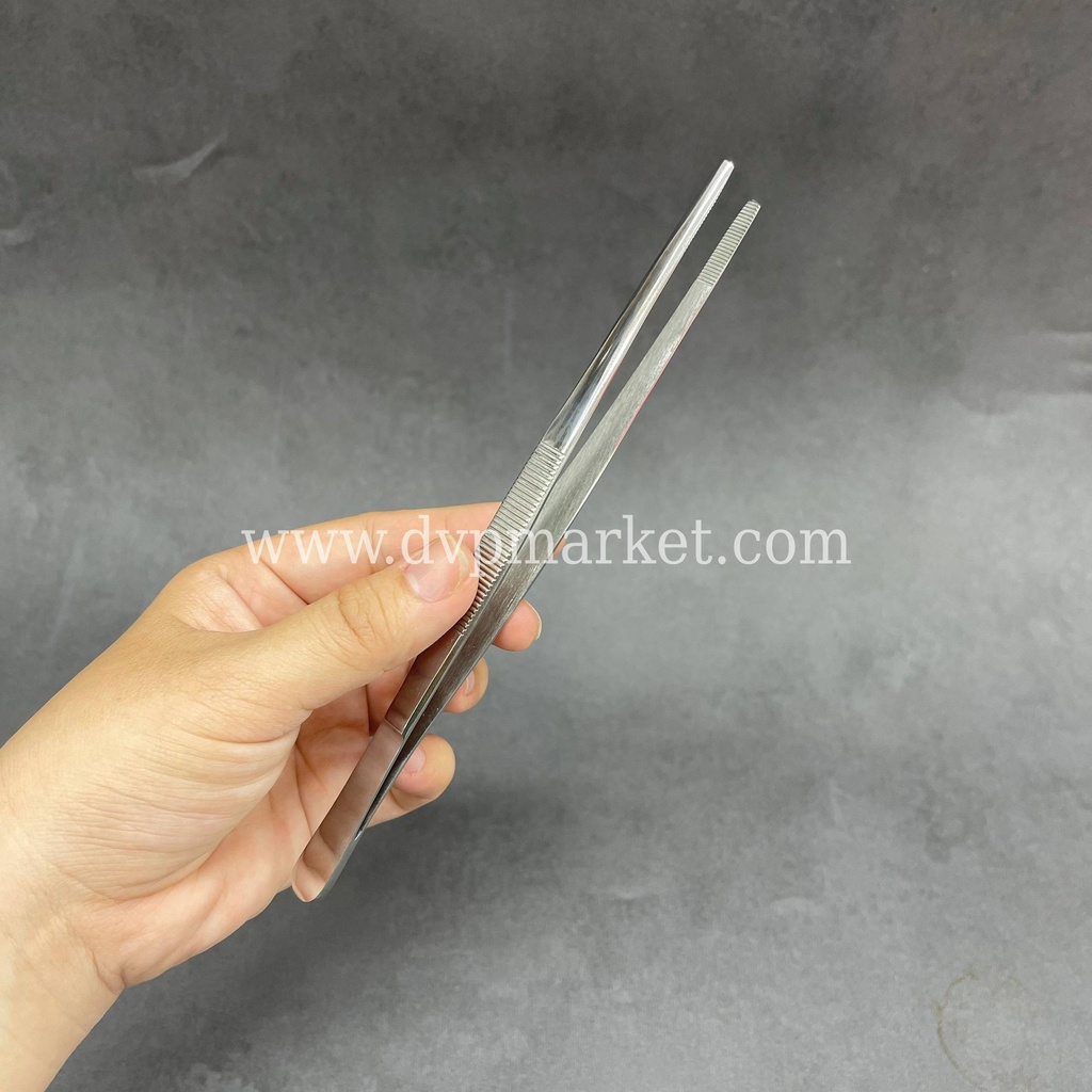 Nhíp 18cm, đầu tù, không mấu