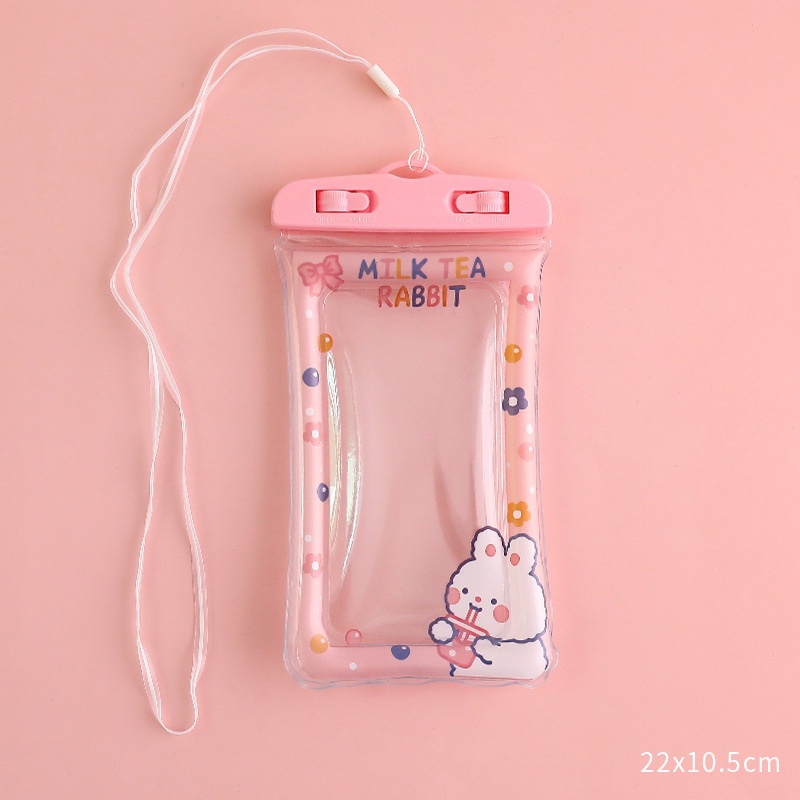 Túi Chống Nước Điện Thoại Túi Đựng Điện Thoại Chống Nước Đi Bơi, Đi Biển, Đi Mưa Gấu Butter Milk - Minh An Saigon